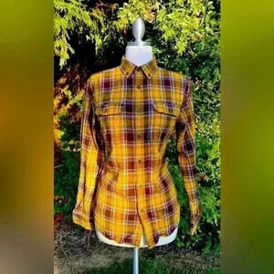 GEORGE flannel button-down long sleeve shirt